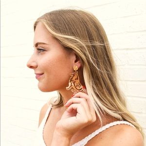 Gold Texas A&M Aggies Reveille Gameday Earrings